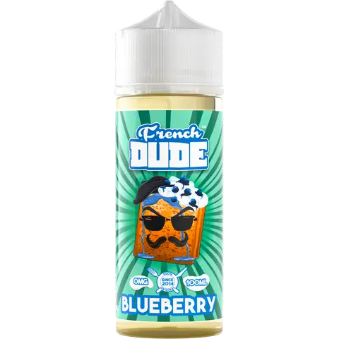 French Dude Series E-Liquid 100mL (Freebase) | Blueberry