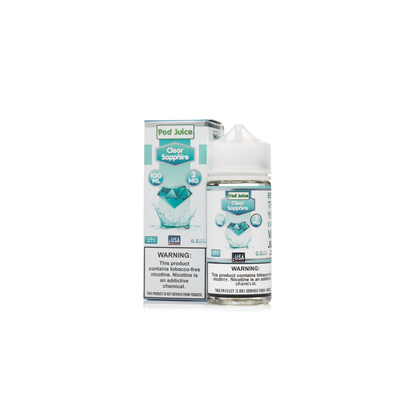 Pod Juice Series E-Liquid 100mL (Freebase) | 3mg Clear Sapphire with Packaging