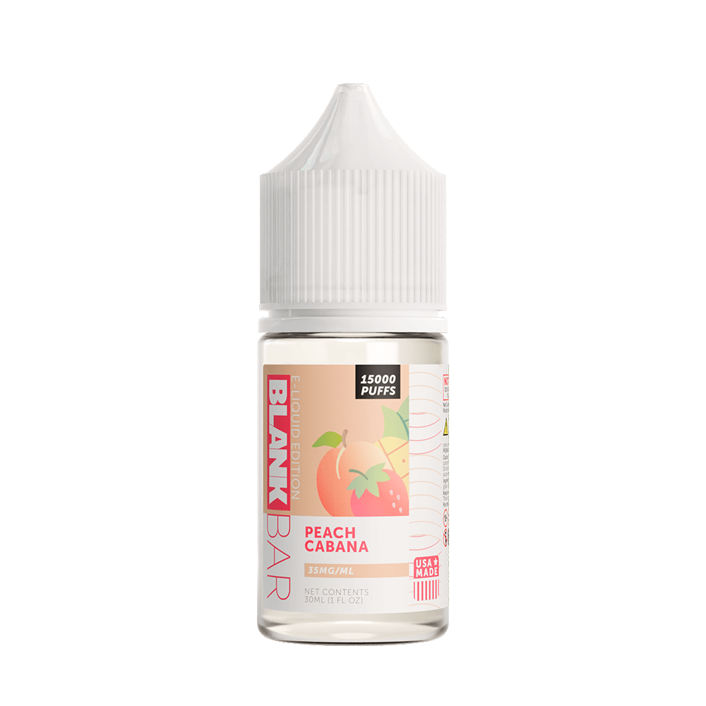 Blank Bar 15000 Puff Salt Series E-Liquid 30mL (Salt Nic) | Peach Cabana
