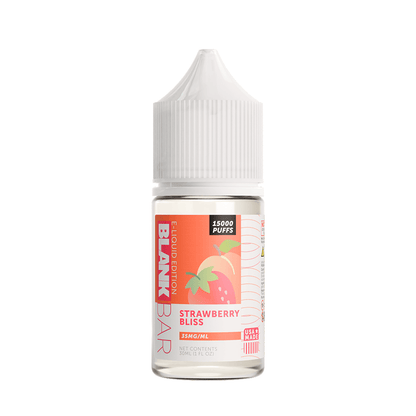 Blank Bar 15000 Puff Salt Series E-Liquid 30mL (Salt Nic) | Strawberry Bliss
