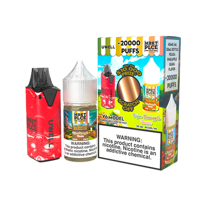Collab Bundle – Uwell V6 Disposable Device + Daddy’s Vapor 30mL Juice | Feijoa Pineapple Guava