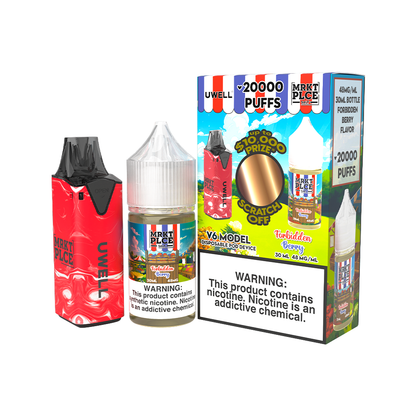 Collab Bundle – Uwell V6 Disposable Device + Daddy’s Vapor 30mL Juice | Forbidden Berry