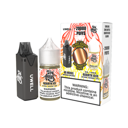 Collab Bundle – Uwell V6 Disposable Device + Daddy’s Vapor 30mL Juice | Rebirth Iced