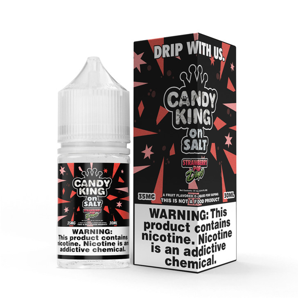 Candy King on Salt Series E-Liquid 30mL (Salt Nic) | Strawberry Pop Drops