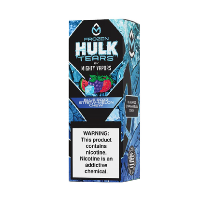 Hulk Tears Salt Series E-Liquid 30mL (Salt Nic) - Frozen Blue Razz Straw-Melon Chew