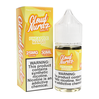 Cloud Nurdz Salt Series E-Liquid 30mL (Salt Nic) - Pineapple Mango with packaging