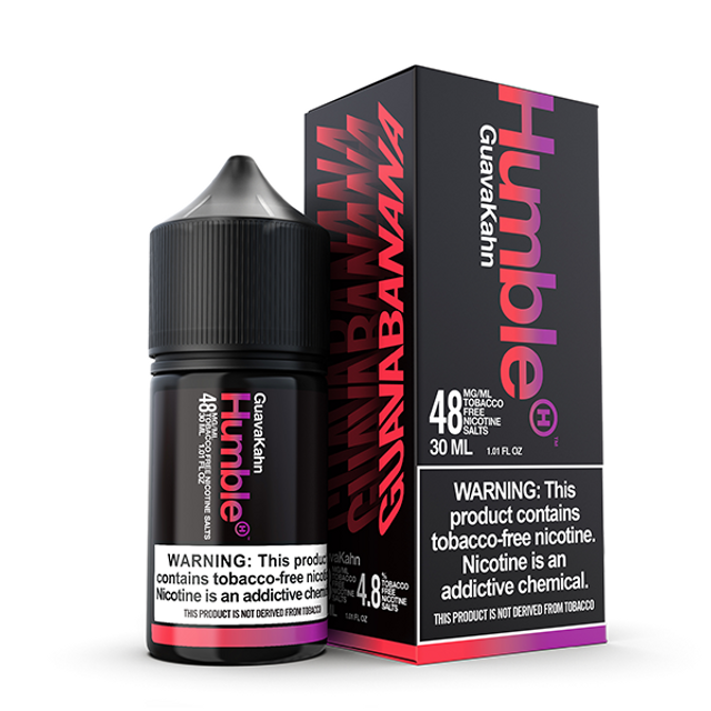 Humble Salt Series E-Liquid 30mL (Salt Nic) Guava Kahn with packaging