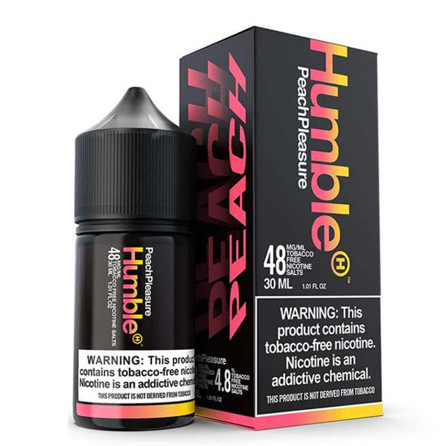 Humble Salt Series E-Liquid 30mL (Salt Nic) Peach Pleasure with packaging