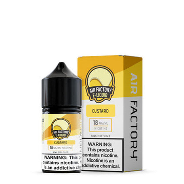 Air Factory Salt Series E-Liquid 30mL (Salt Nic) Custard with packaging