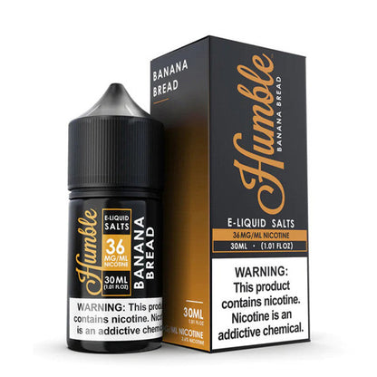 Humble Salt Series E-Liquid 30mL (Salt Nic) Banana Bread with packaging