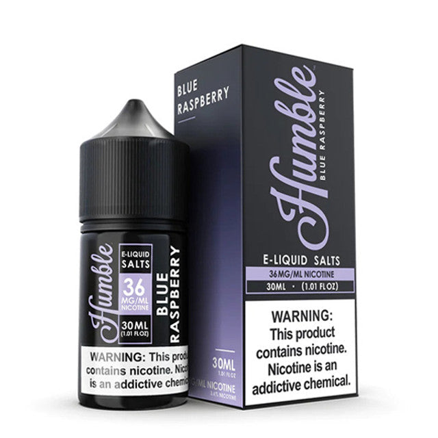 Humble Salt Series E-Liquid 30mL (Salt Nic) Blue Raspberry with packaging