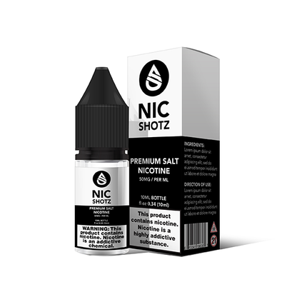 Nic Shotz 10mL 50mg with Packaging