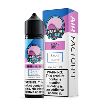 Air Factory E-Juice 60mL (Freebase) Berry Rush with packaging