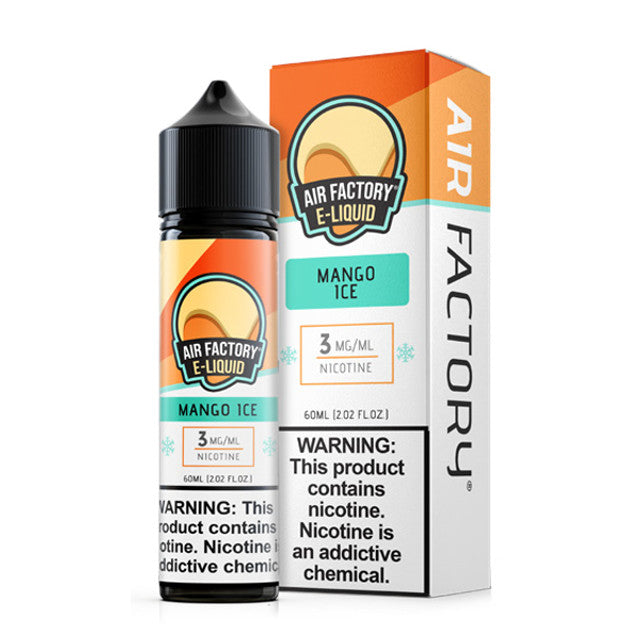 Air Factory E-Juice 60mL (Freebase) Mango Ice with packaging