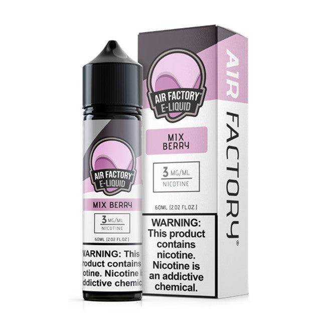 Air Factory E-Juice 60mL (Freebase) Mix Berry with packaging
