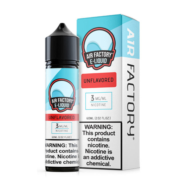 Air Factory E-Juice 60mL (Freebase) Unflavored with packaging
