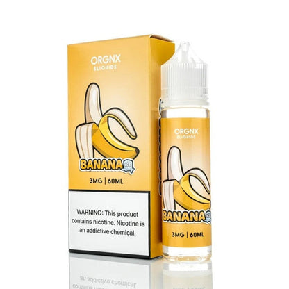 ORGNX Series E-Liquid 60mL (Freebase) | Banana Ice with packaging