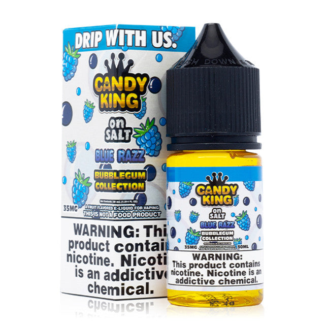 Candy King on Salt Series E-Liquid 30mL (Salt Nic) Blue Razz with Packaging