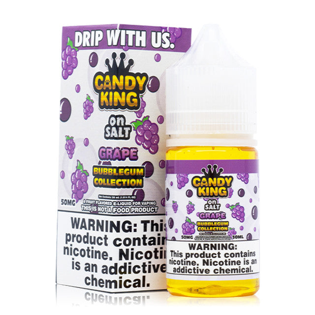 Candy King on Salt Series E-Liquid 30mL (Salt Nic) Grape with Packaging