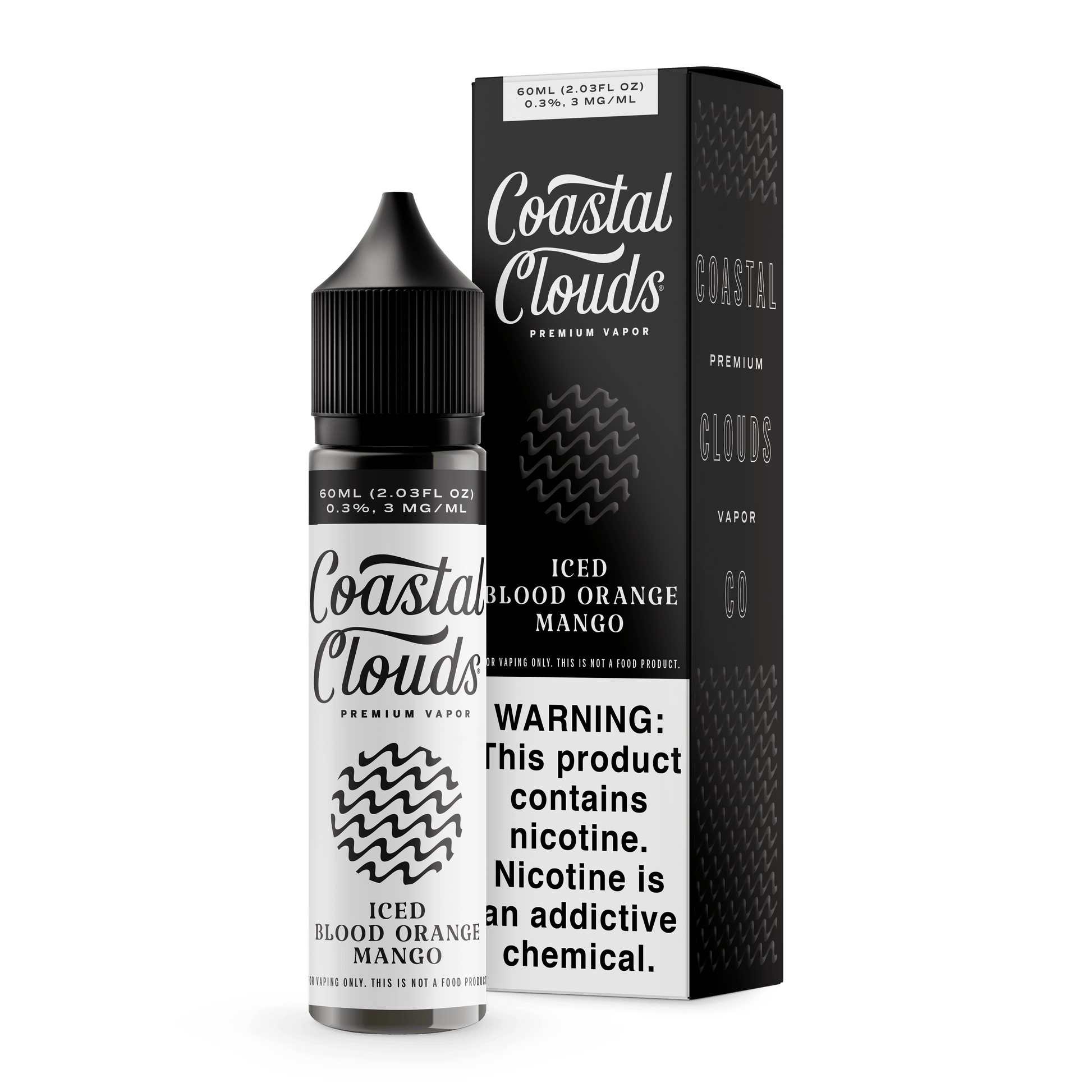 Coastal Clouds 60mL E-Liquid Series (Freebase) | Iced Blood Orange MAngo