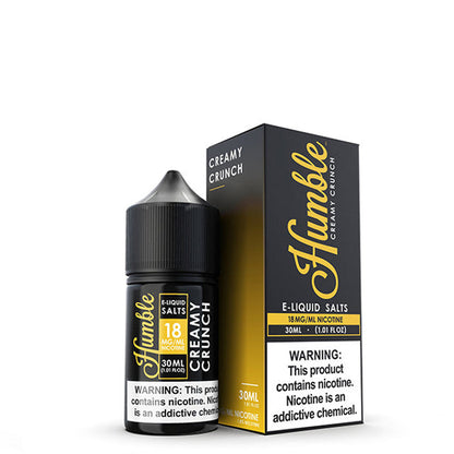 Humble Salt Series E-Liquid 30mL (Salt Nic) Creamy Crunch with packaging