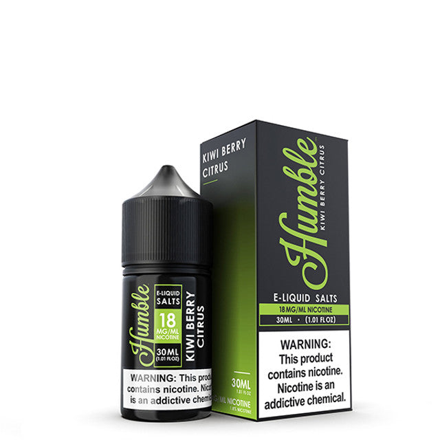 Humble Salt Series E-Liquid 30mL (Salt Nic) Kiwi Berry Citrus with packaging