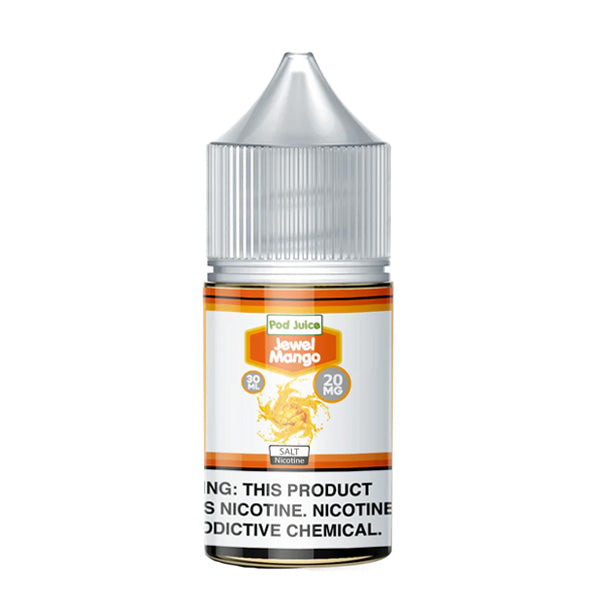 Pod Juice Salt Series E-Liquid 30mL Jewel mango bottle