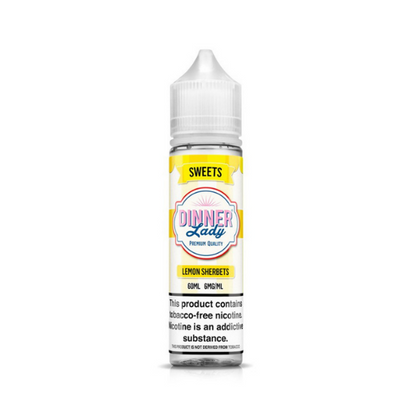 Dinner Lady TFN Series E-Liquid 60mL (Freebase) Lemon Sherbets