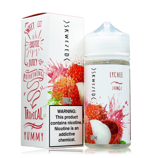 Skwezed 100mL E-Liquid Series (Freebase) | Lychee with packaging