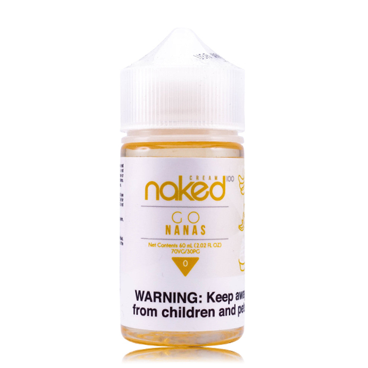 Naked 100 E-Liquid 60mL (Freebase) |  Cream Banana Go Nanas