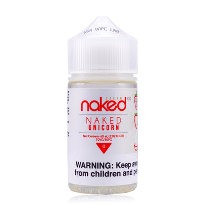 Naked 100 E-Liquid 60mL (Freebase) |  Cream Strawberry Naked Unicorn