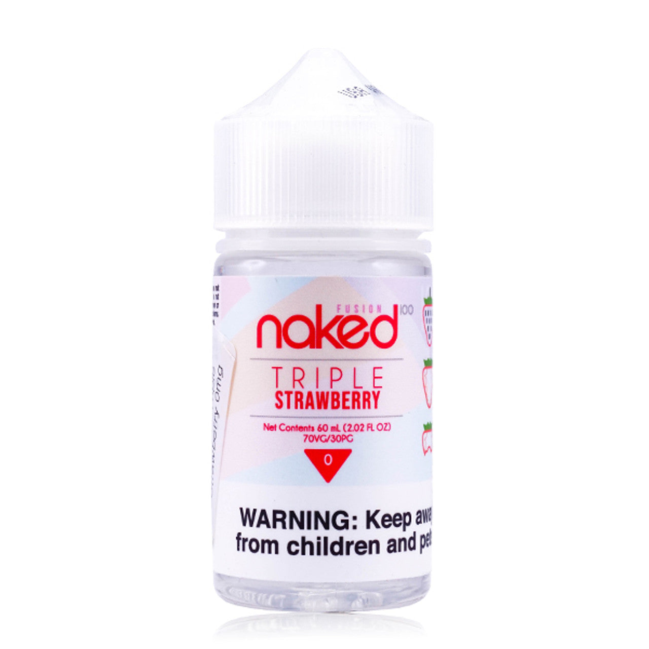 Naked 100 E-Liquid 60mL (Freebase) |  Fusion Strawberry Triple Strawberry