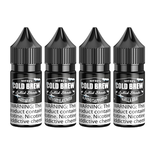 Nitro’s Cold Brew Salt Series E-Liquid 30mL (Salt Nic) | Group Photo