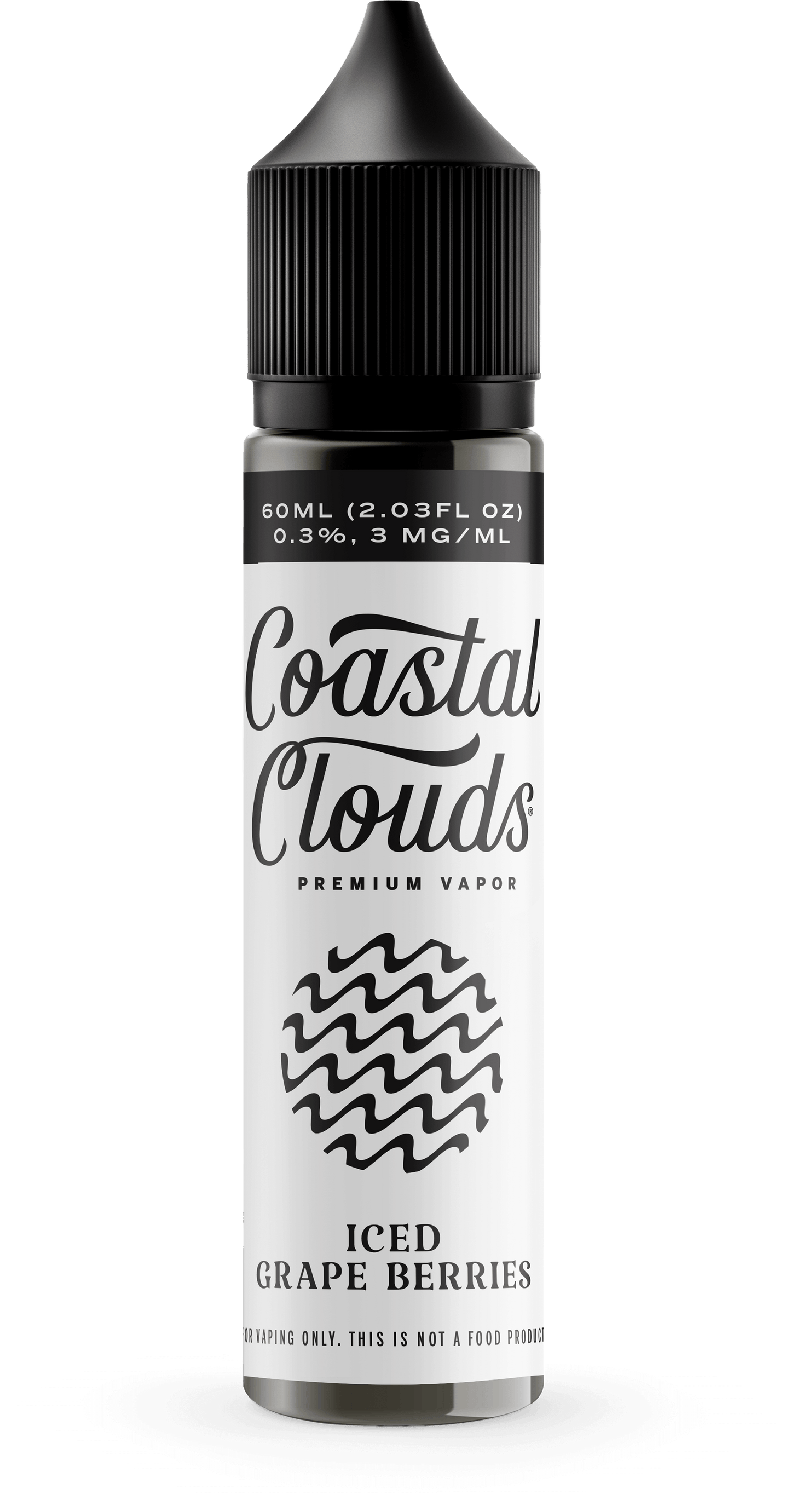 Coastal Clouds 60mL E-Liquid Series (Freebase) | Iced Grape Berries