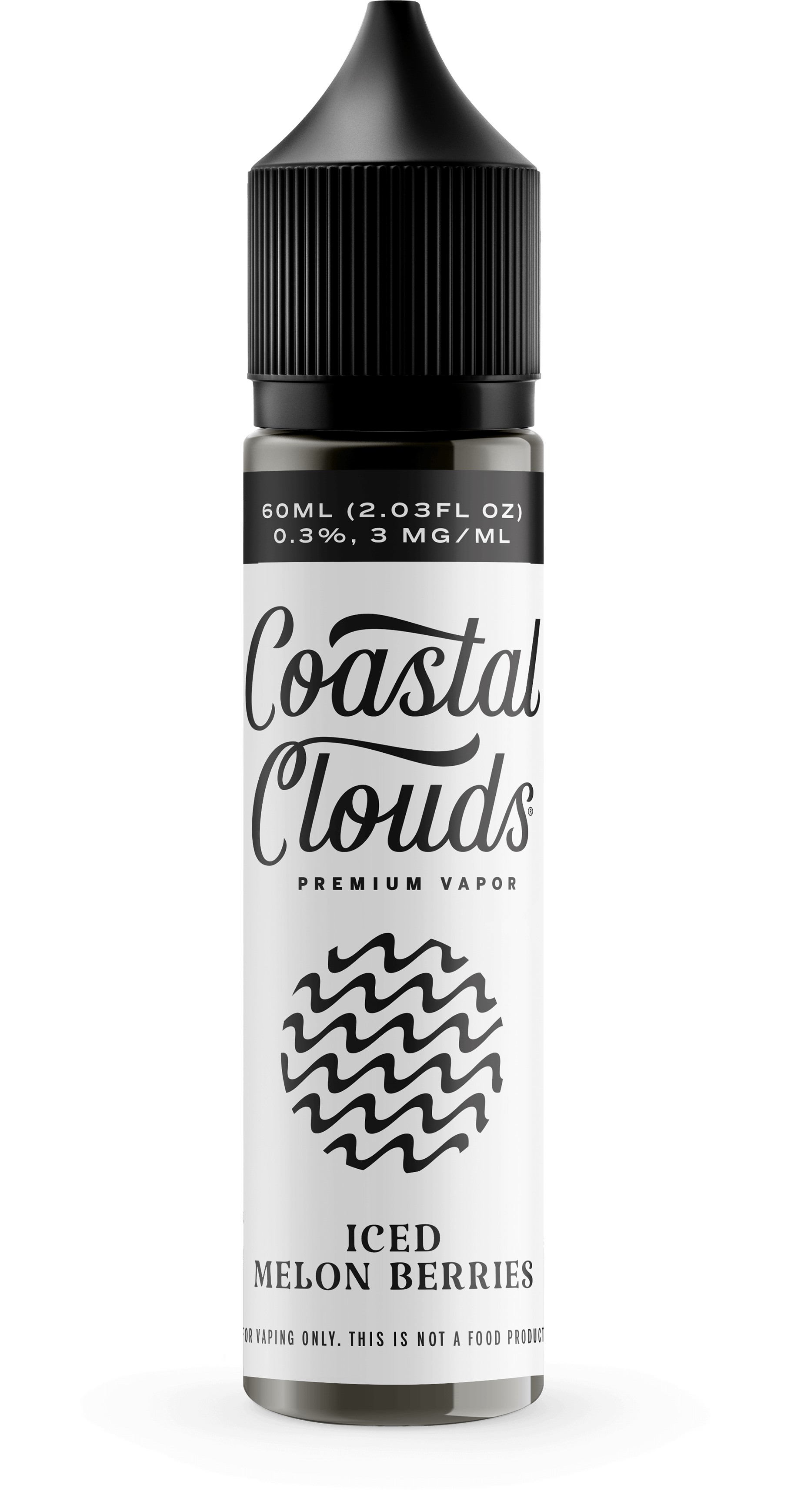 Coastal Clouds 60mL E-Liquid Series (Freebase) | Iced Melon Berries