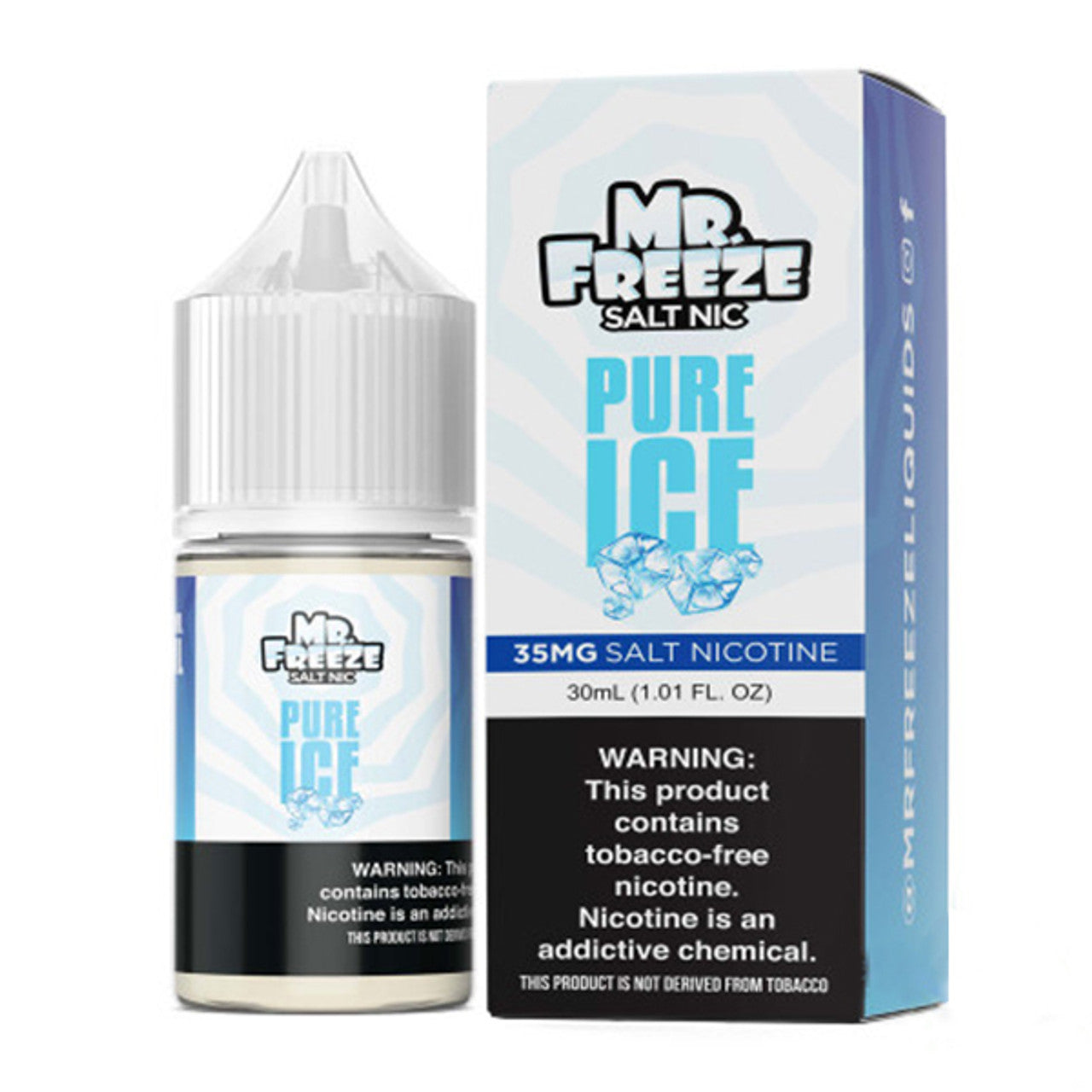 Mr. Freeze TFN Salt Series E-Liquid 30mL (Salt Nic)  Pure Ice with Packaging
