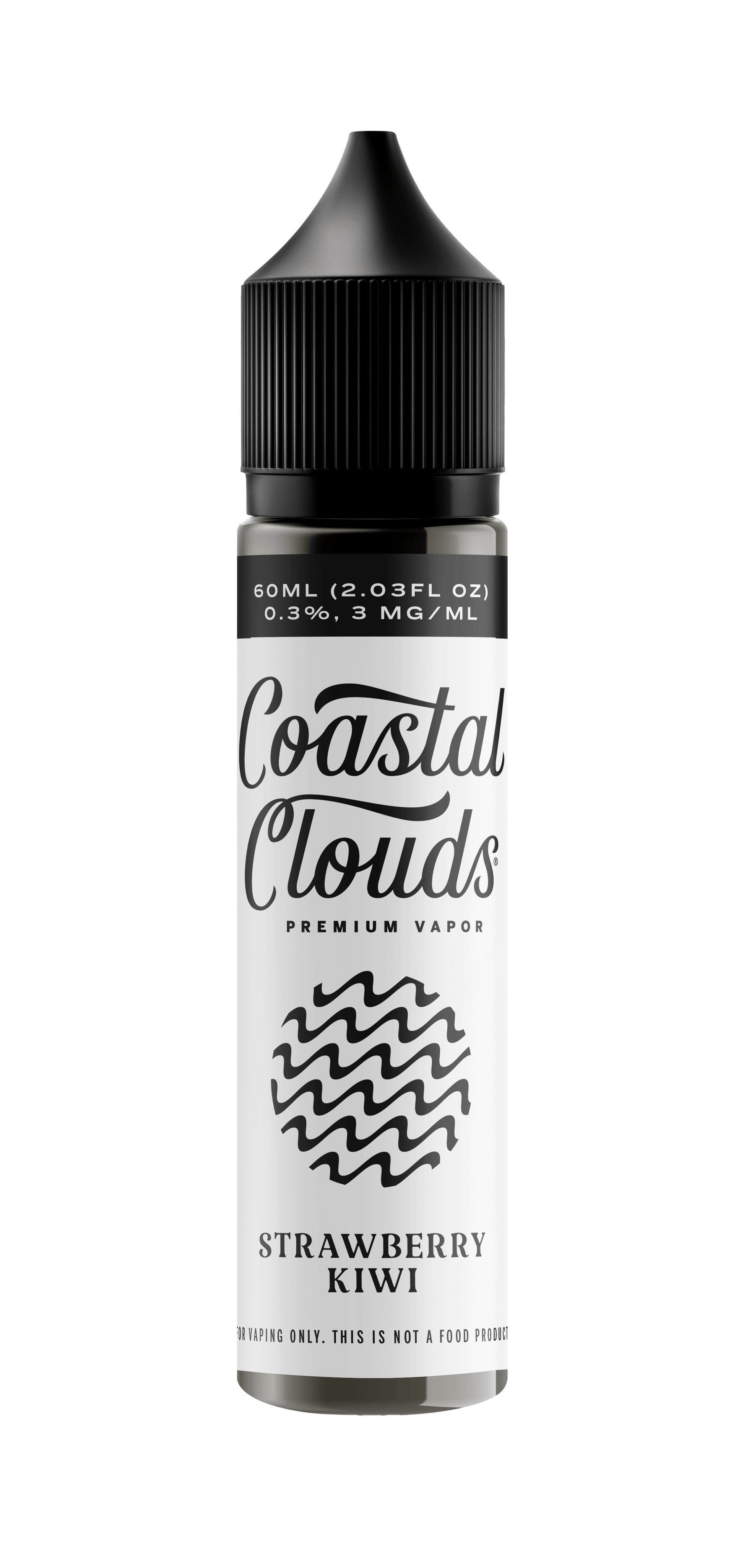 Coastal Clouds 60mL E-Liquid Series (Freebase) | Strawberry Kiwi
