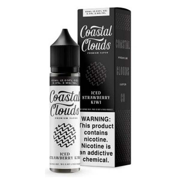 Coastal Clouds 60mL E-Liquid Series (Freebase) | Iced Strawberry Kiwi