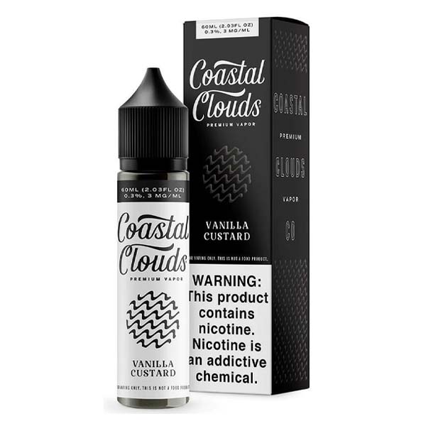 Coastal Clouds 60mL E-Liquid Series (Freebase) | Vanilla Custard
