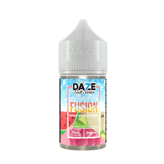 7Daze Fusion Salt Series E-Liquid 30mL (Salt Nic) Raspberry Green Apple Watermelon Iced