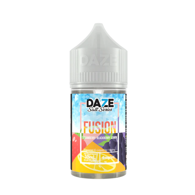 7Daze Fusion Salt Series E-Liquid 30mL (Salt Nic) Strawberry Blackberry Lemon Iced