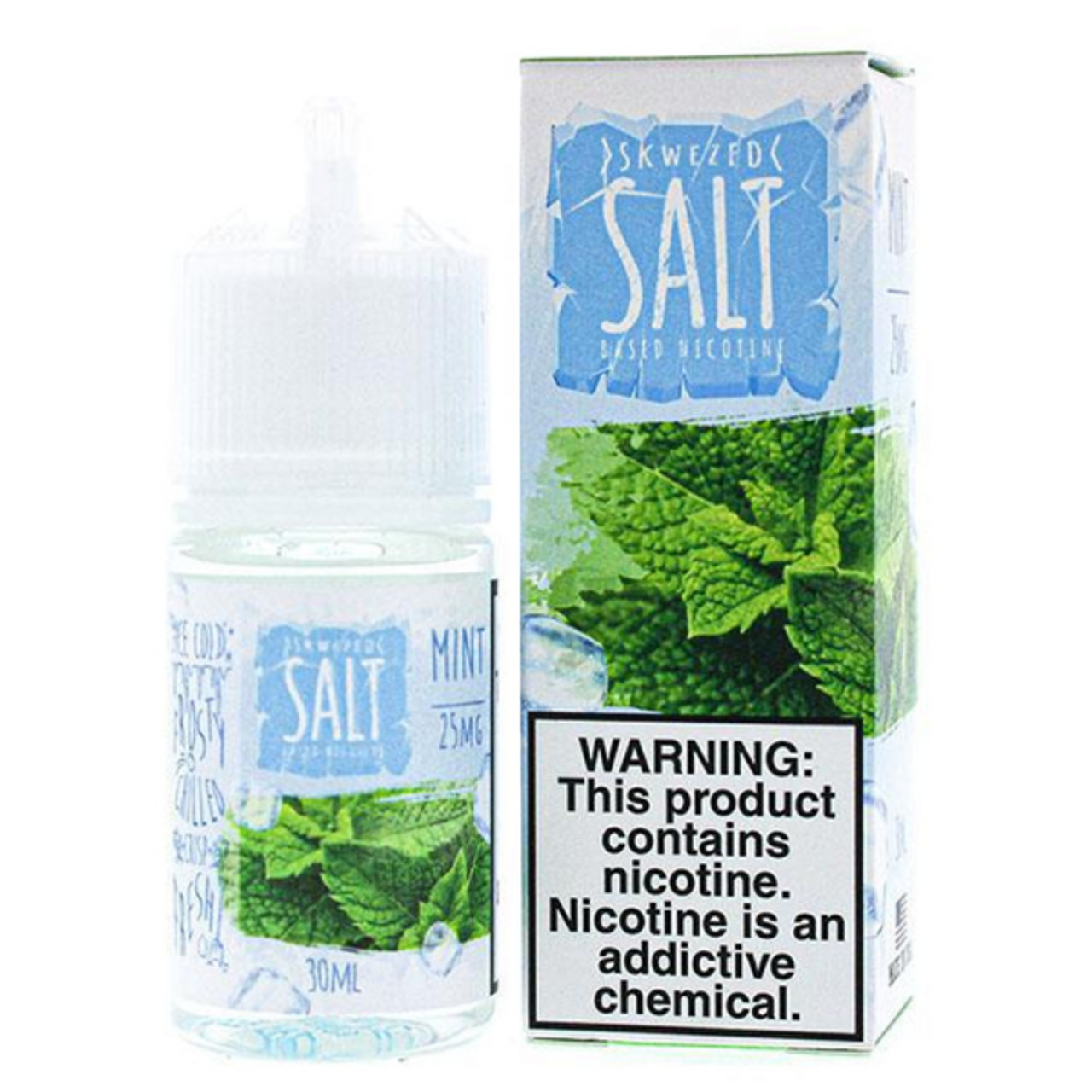Skwezed Salt Series E-Liquid 30mL (Salt Nic) Mint Ice with Packaging