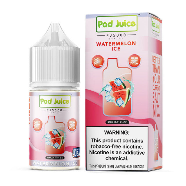 Pod Juice TFN PJ5000 Salt Series E-Liquid 30mL | Watermelon Ice with packaging