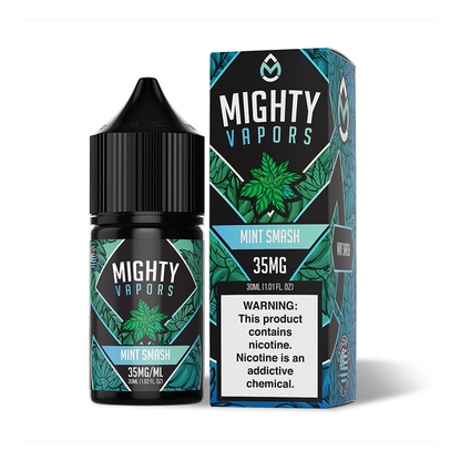 Mighty Vapors Salt Series E-Liquid 30mL (Salt Nic) | Mint Smash with packaging