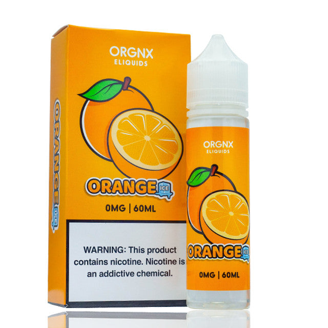 ORGNX Series E-Liquid 60mL (Freebase) | Orange Ice with packaging