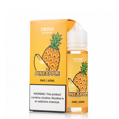 ORGNX Series E-Liquid 60mL (Freebase) | Pineapple with packaging
