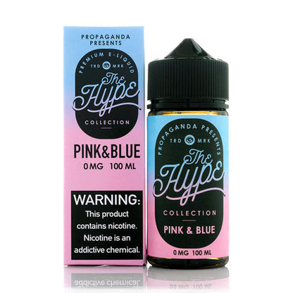 The Hype by Propaganda E-Liquid 100mL (Freebase) | Pink & Blue with Packaging