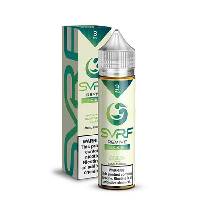 SVRF Series E-Liquid 60mL (Freebase) | Revive Iced with packaging
