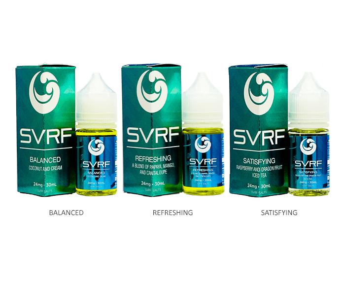 SVRF Salt Series E-Liquid 30mL (Salt Nic) | Group Photo