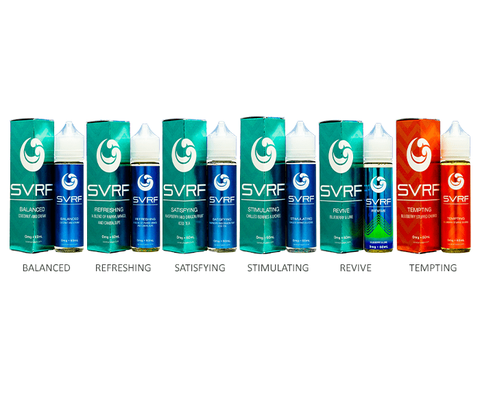 SVRF Series E-Liquid 60mL (Freebase) | Group Photo